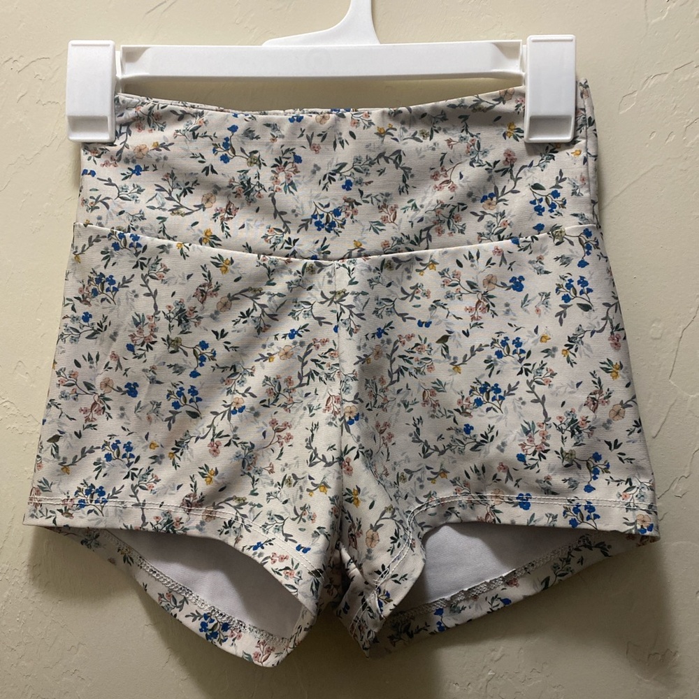 Floral workout shorts